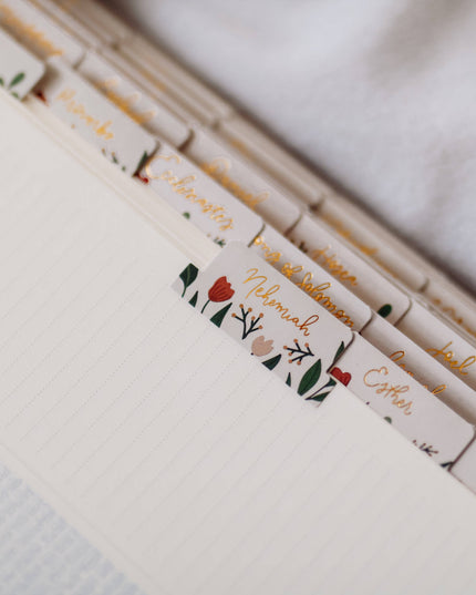 Rust Floral Bible Tabs