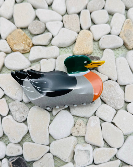 JUMBO MALLARD DUCK HAIR CLAW CLIPS | 40H1028