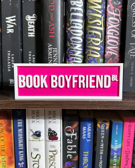 Book Boyfriend Street Sign | Bookshelf Decor