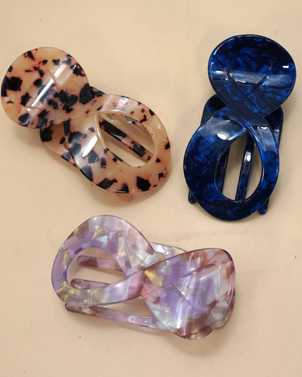 Lay Flat Flower Hair Claw Clips for Secure Styling | 40H1007