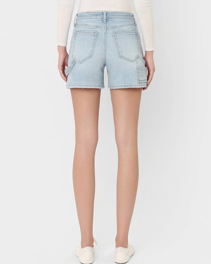 HIGH RISE LIGHT WASH CARPENTER SHORTS LV2295