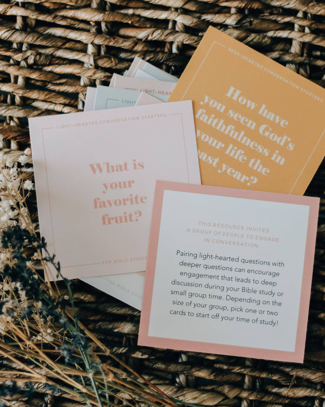 Conversation Cards for Bible Study