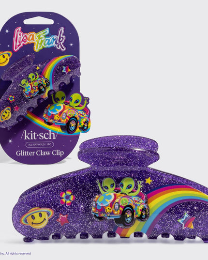 Lisa Frank x Kitsch Glitter Claw Clip in Zoomer™ & Zorbit™
