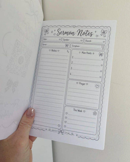 Sunday Notes | 52-Week Christian Sermon Journal