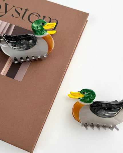 JUMBO MALLARD DUCK HAIR CLAW CLIPS | 40H1028