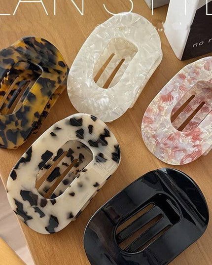 Jumbo Lay Flat Oval Hair Claw Clips Secure Styling | 40H993