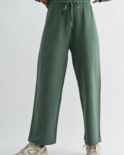 Malibu Wide-Leg Fleece Pants