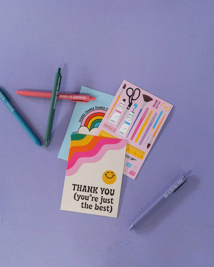 Bookish Babe Reading Jotter Colored Gel Pen Gift Set of 4