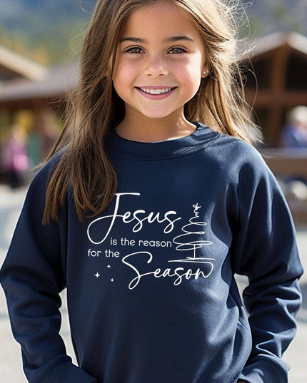 Jesus Reason Season Kids Graphic Sweatshirt