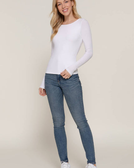 Long Sleeve Round Neck Double Layer Tee