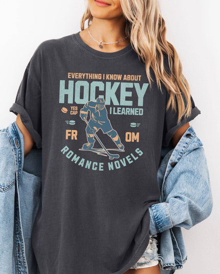 Romance Novel Hockey Wisdom Tee