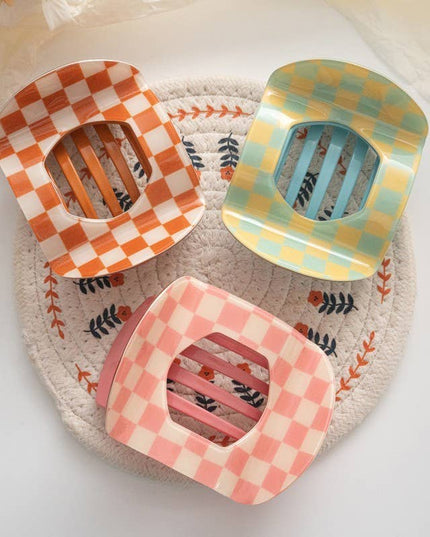 Jumbo Lay Flat Oval Hair Claw Clips Secure Styling | 40H1031