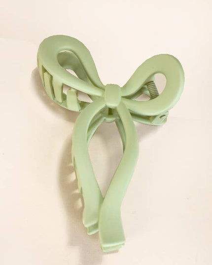 MATTE BOW HAIR CLAW CLIPS | 40H721