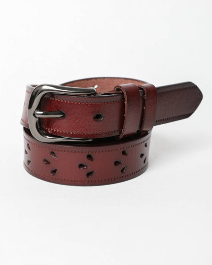 Leather Belt with Petal Design 🌟 – Available in 5 Colors