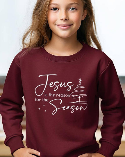 Jesus Reason Season Kids Graphic Sweatshirt