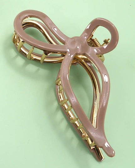 JUMBO CELLULOSE CASTING BOW HAIR CLAW CLIPS | 40H759