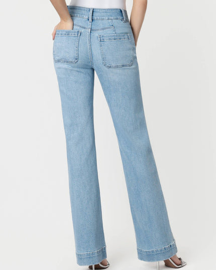 90'S VINTAGE SUPER HIGH RISE FLARE JEANS F5655