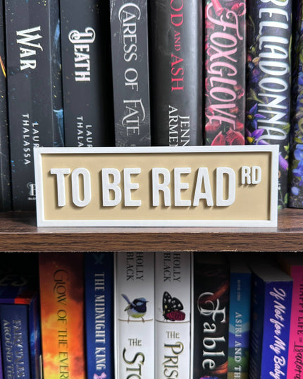 To Be Read Street Sign | Bookshelf Decor