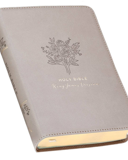 KJV Bible Compact Faux Leather, Taupe
