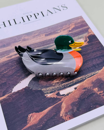 JUMBO MALLARD DUCK HAIR CLAW CLIPS | 40H1028