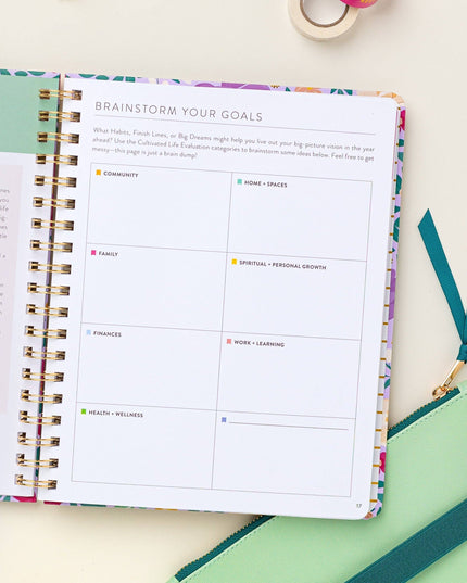 Fresh Start Weekly Goal Planner | Bold Blooms