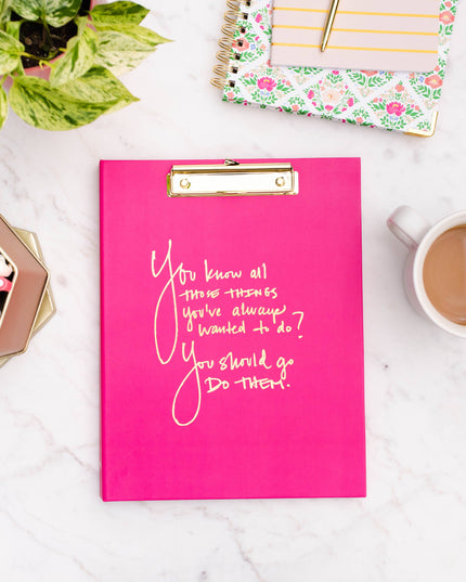 Peony Blooms Padfolio