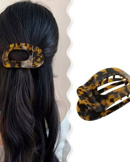 Jumbo Lay Flat Oval Hair Claw Clips Secure Styling | 40H993