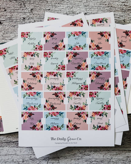 Floral Bible Tabs