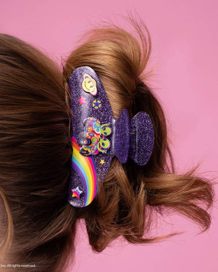 Lisa Frank x Kitsch Glitter Claw Clip in Zoomer™ & Zorbit™