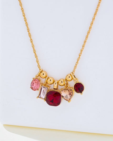 Multicolor Crystal Cluster Charm Pendant Necklace | 80N93296