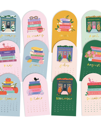 Book Lover's 2026 Mini Desk Calendar