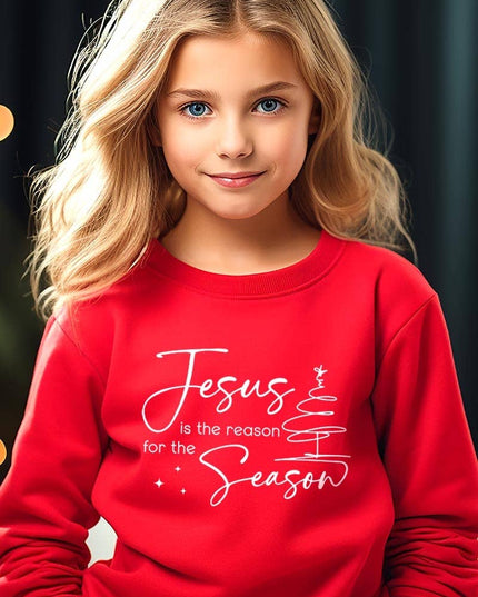 Jesus Reason Season Kids Graphic Sweatshirt