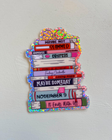 Colleen Hoover Book Stack Sticker – It Ends With Us