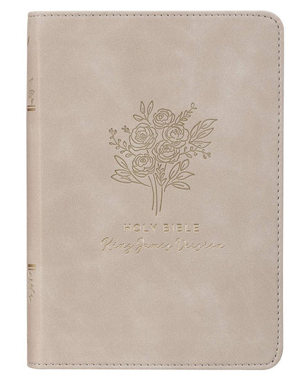 KJV Bible Compact Faux Leather, Taupe