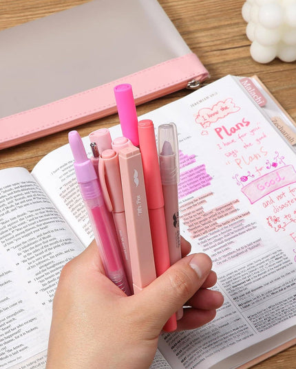 Bible Journaling Kit with Pouch, 10 Pack — Assorted Pens &