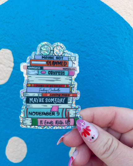 Colleen Hoover Book Stack Sticker – It Ends With Us