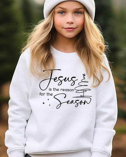 Jesus Reason Season Kids Graphic Sweatshirt