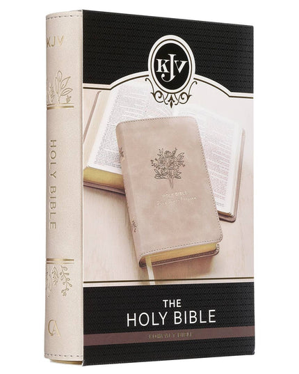 KJV Bible Compact Faux Leather, Taupe