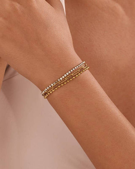 STAINLESS STEEL TARNISH FREE RHINESTONE BRACELET | 40B5270