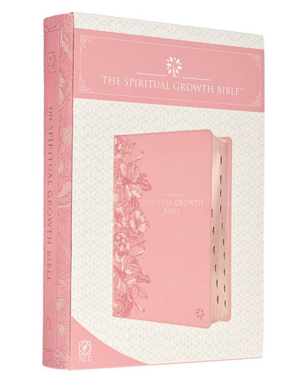 NLT, The Spiritual Growth Bible Faux Leather, Pink