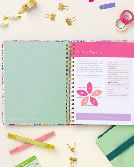 Fresh Start Weekly Goal Planner | Bold Blooms