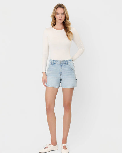 HIGH RISE LIGHT WASH CARPENTER SHORTS LV2295
