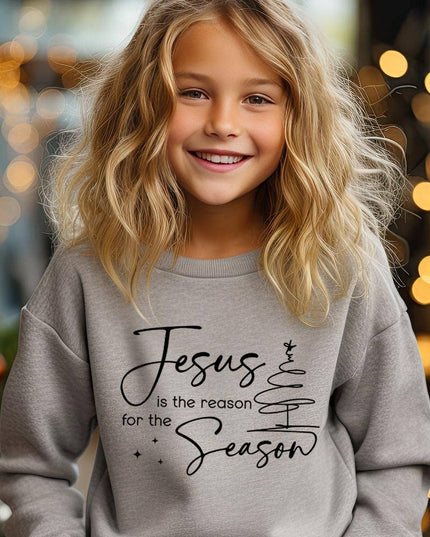 Jesus Reason Season Kids Graphic Sweatshirt