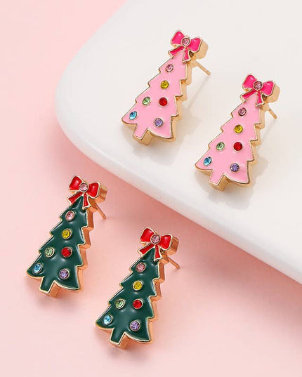 CHRISTMAS TREE STUD EARRINGS | 40E535