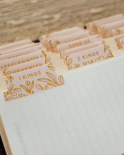 Gold Foil Bible Tabs - Carnation