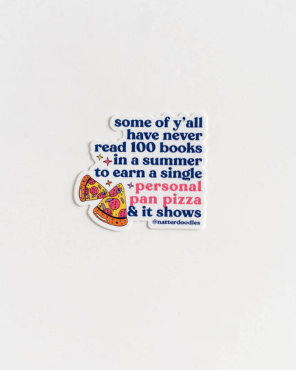 Personal Pan Pizza Viral Sticker – Bookworm Nostalgia, 90s