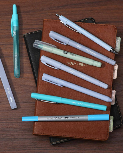 Bible Journaling Kit with Pouch, 10 Pack — Assorted Pens &