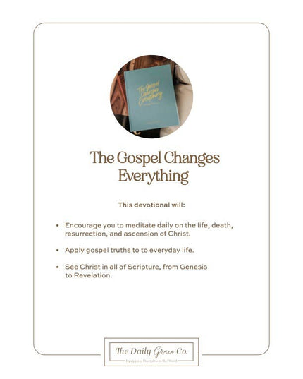 The Gospel Changes Everything Devotional | Coffee Table Book
