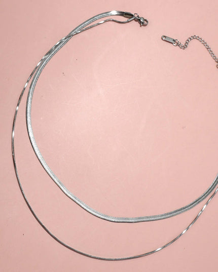 STAINLESS STEEL TARNISH FREE  MULTI LAYER NECKLACE | 40NK315