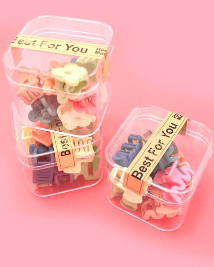 MINI PACK OF 10 FLOWER WAIVY RECTANGLE IN A CASE | 40H842